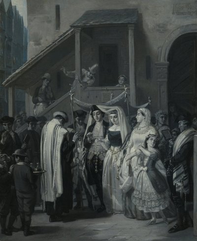 Il matrimonio da Moritz Daniel Oppenheim